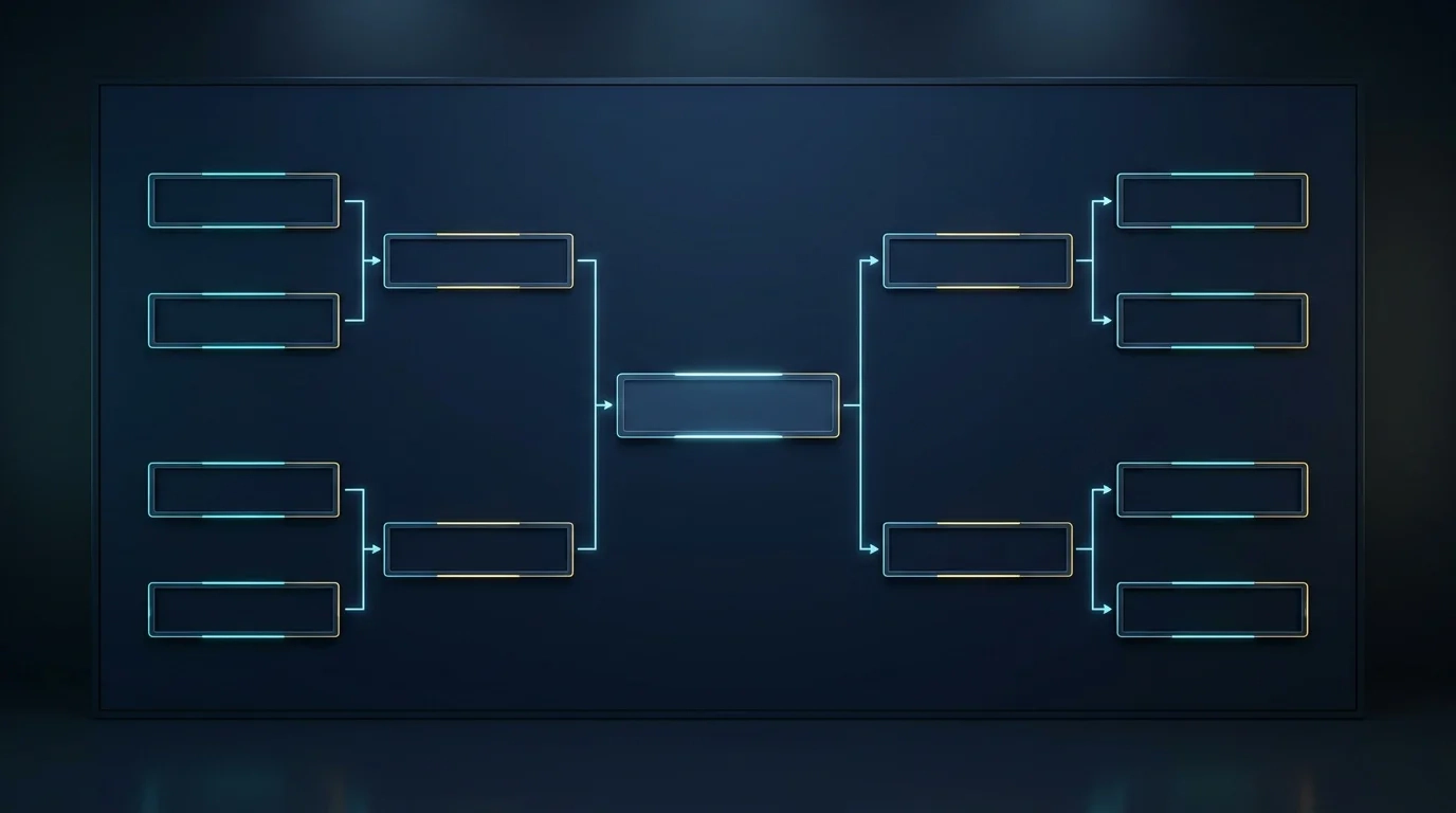 Tableau récapitulatif du chemin des quatre demi-finalistes vers le dernier carré