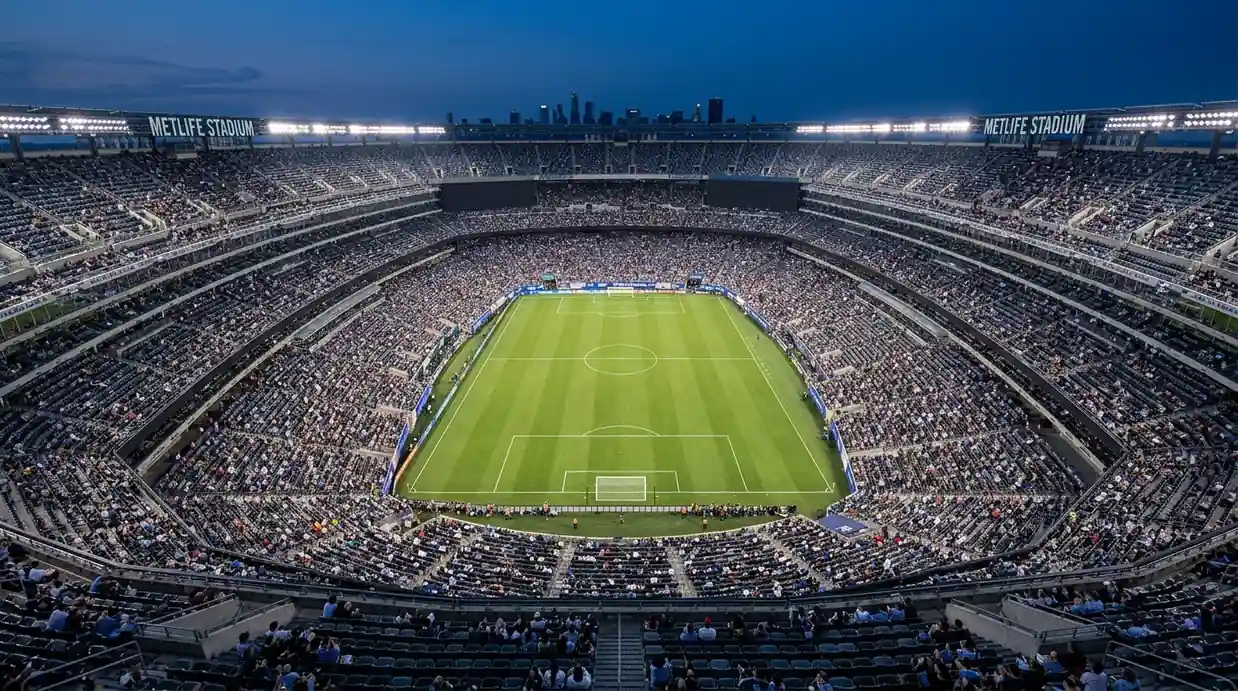 MetLife Stadium à East Rutherford pres de New York, stade de la finale de la Coupe du Monde 2026